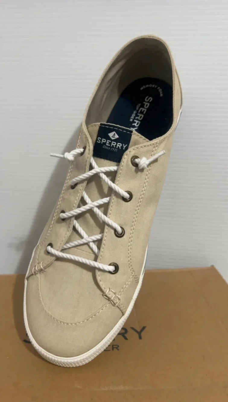 Sperry Lounge LTT Sand Memory Foam Men’s Shoes Size 12
